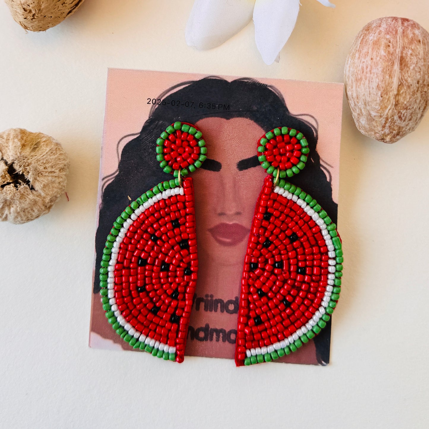 Watermelon Slice Earrings