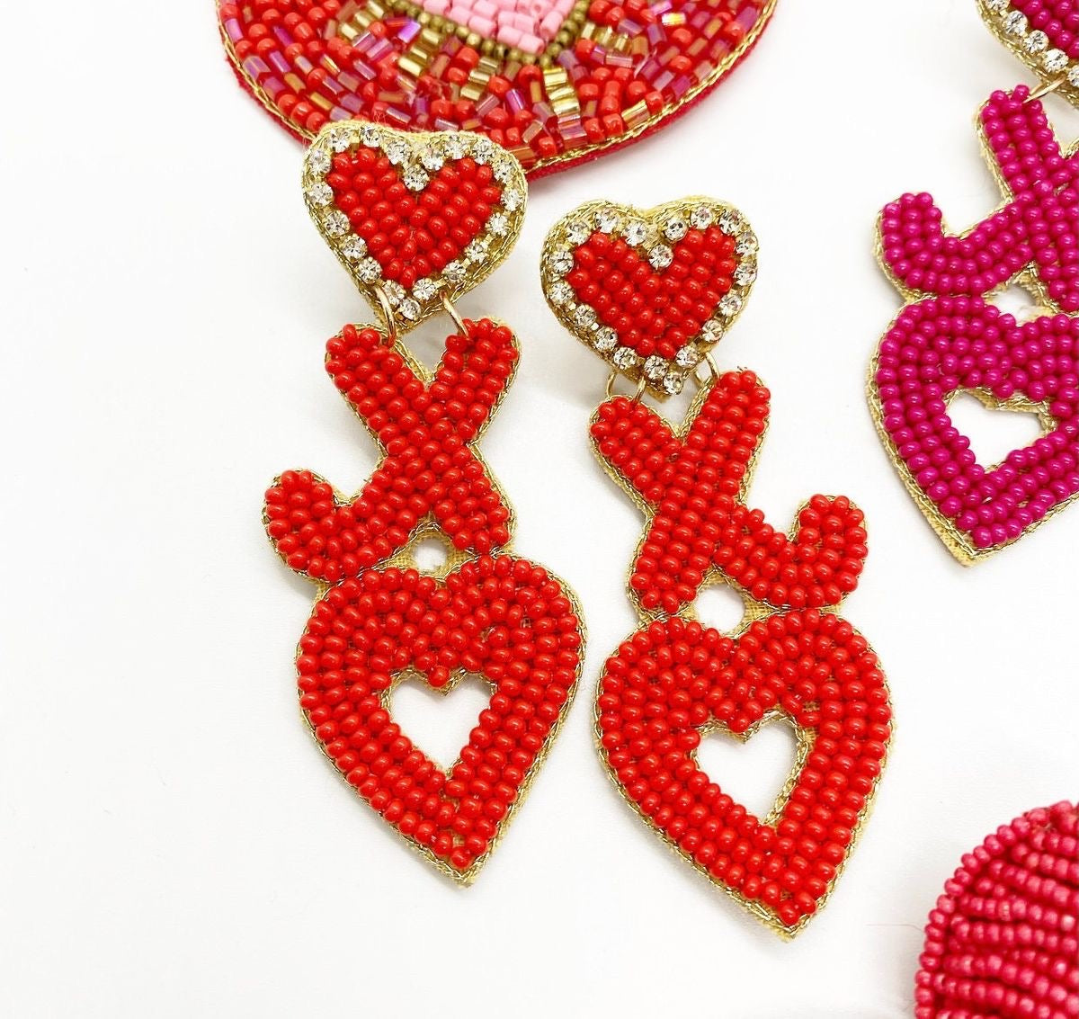 XO Beaded Earrings