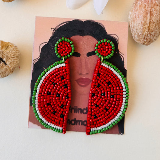 Watermelon Slice Earrings