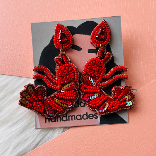 Sizzling Shrimp Earrings