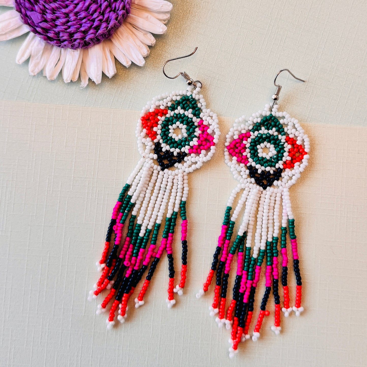 Bohemian Bloom fringe Earrings